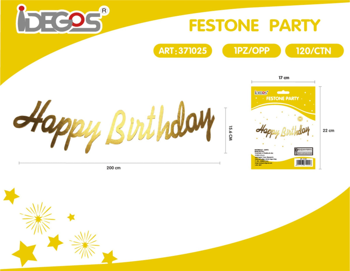 Festone Happy Birthday