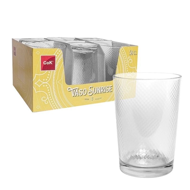COK 6 BICCHIERI SUNRISE VETRO 50CL