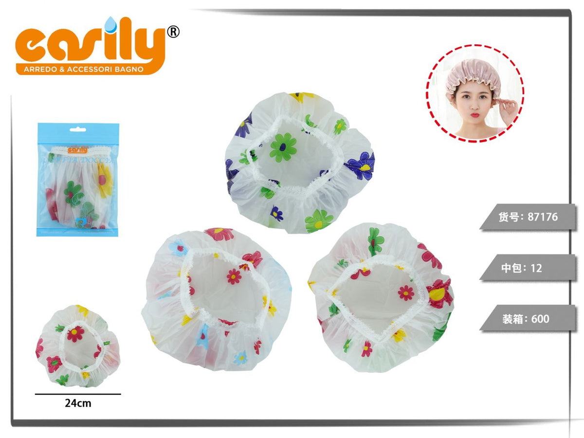 Cuffia per doccia stampata da 24 cm