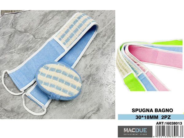 Spugna e fascia per il bagno