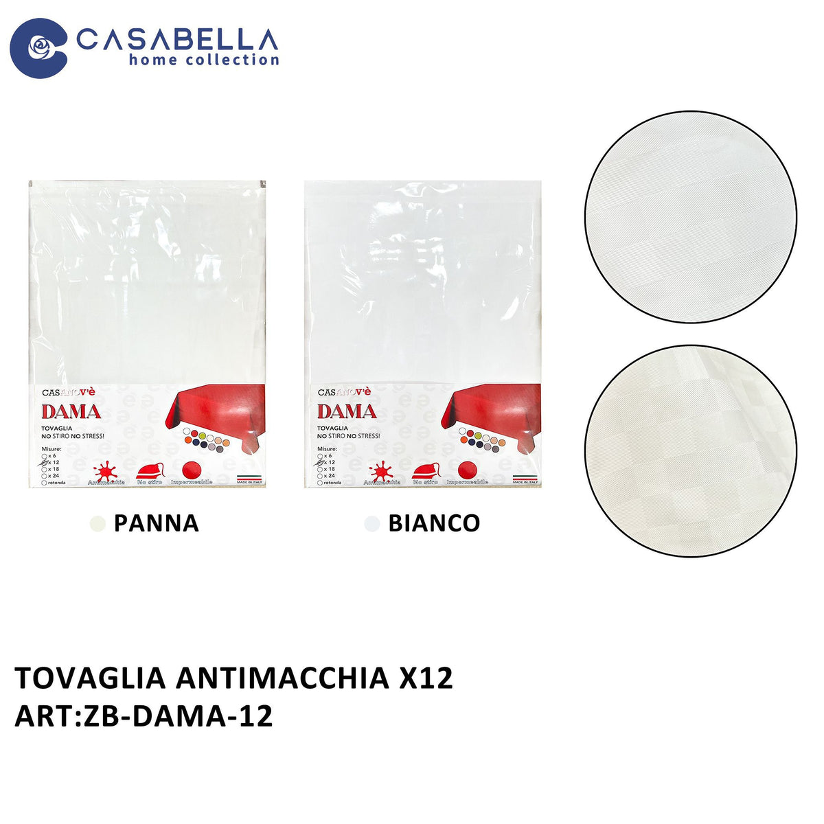Tovaglia Antiamcchia X12 Dama