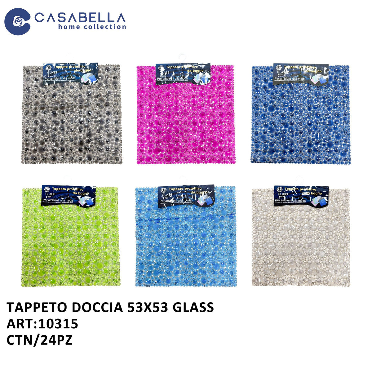 Tappeto Doccia 53X53 Glass
