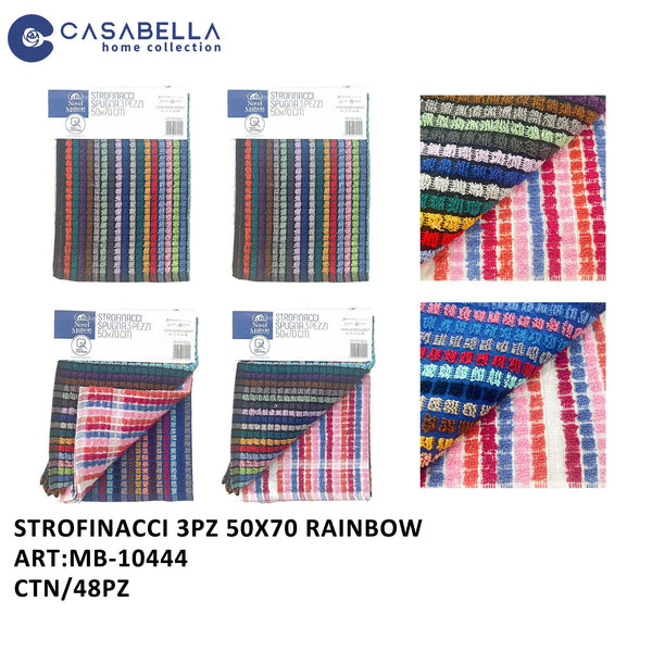 Strofinacci 3PZ 50X70 Rainbow