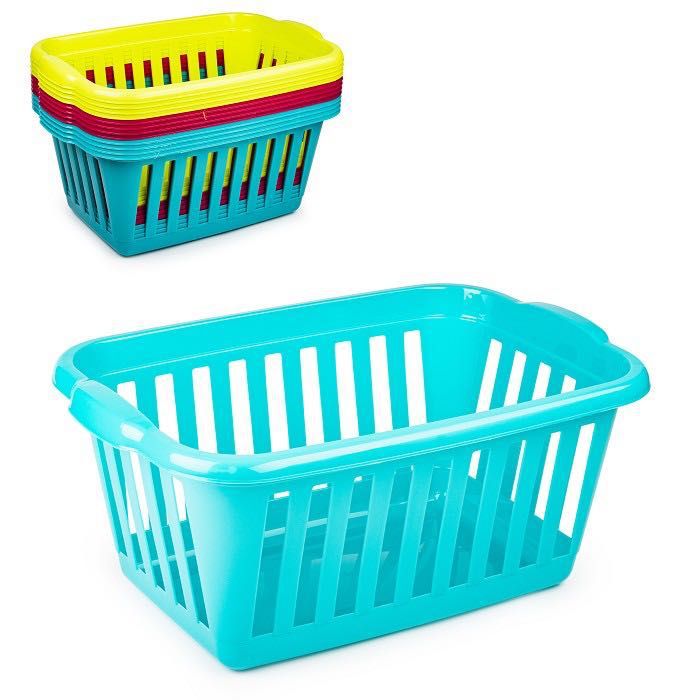 CESTA PORTABIANCHERIA RETTANGOLARE 60X40X26CM