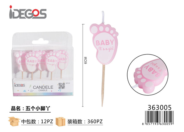 Candeline rosa baby girl