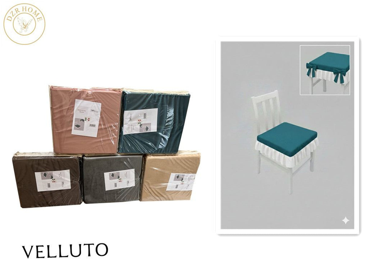 CUSCINO VELLUTO FIOCCO