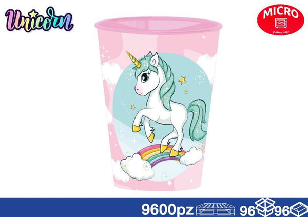Tazza, bicchiere o borraccia – UNICORNO BICCHIERE 260ML ST09599