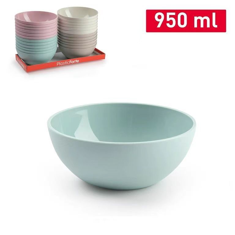 INSALATIERA PLASTICA 950ML 17X17XH7