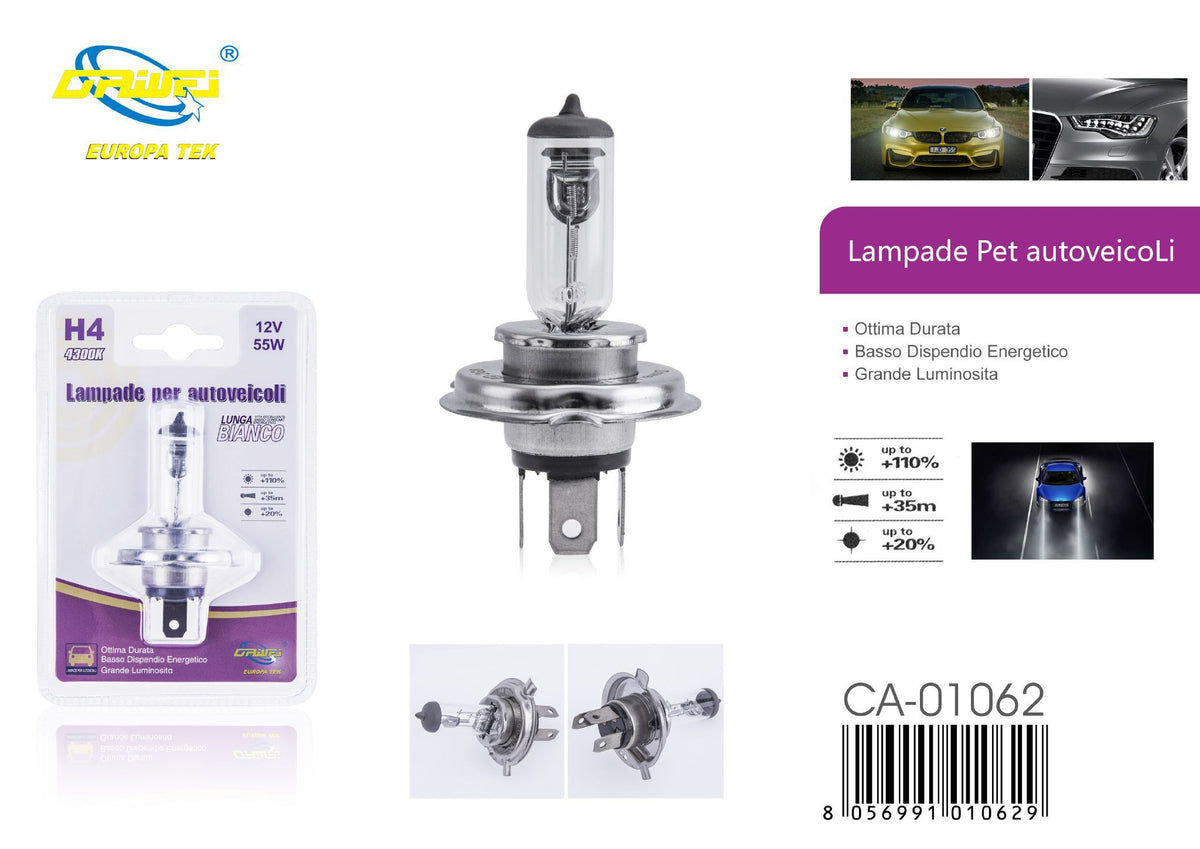 Lampadina per auto — 55 W, H4