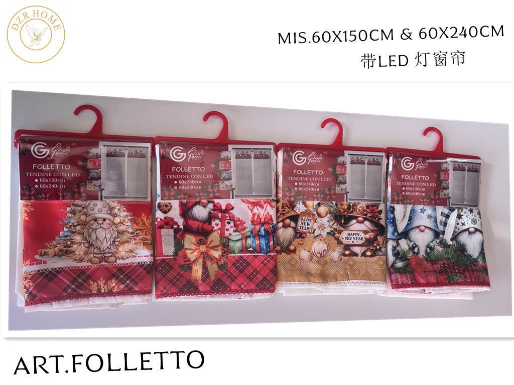 TENDE FOLLETTO CON LED 60X150CM 60X240CM