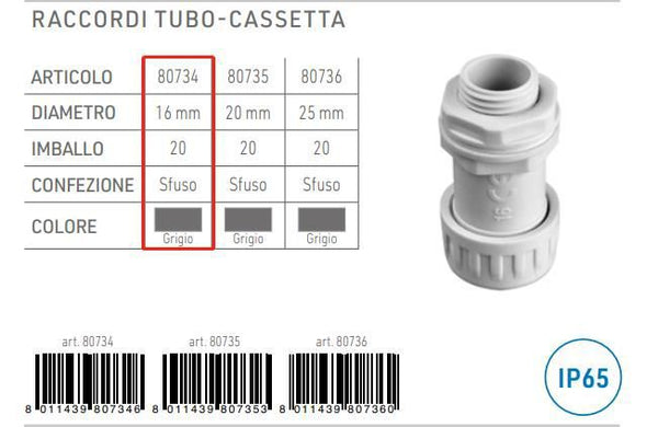 Tubi, canaline e accessori per cavi