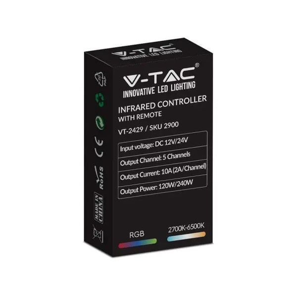 Controller IR V-TAC RGB+CCT con telecomando