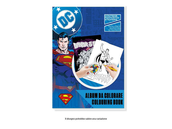 Album da colorare Superman con adesivi