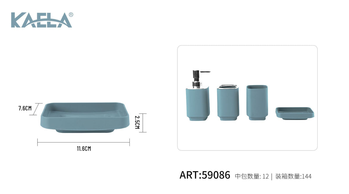 Portasapone, azzurro