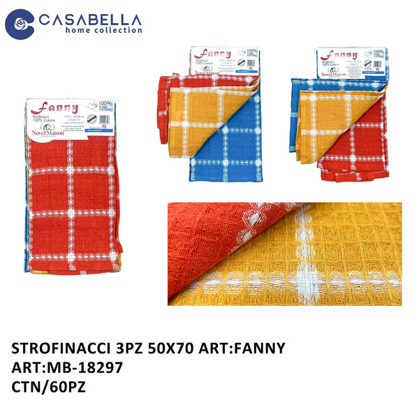 Strofinacci 3PZ 50X70 Fanny