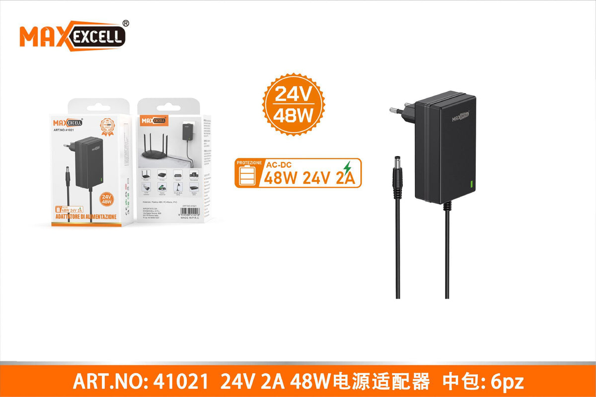 AC-DC Adattatore di Alimentazione 24V 2A 48W