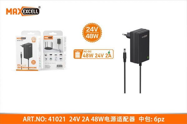 AC-DC Adattatore di Alimentazione 24V 2A 48W