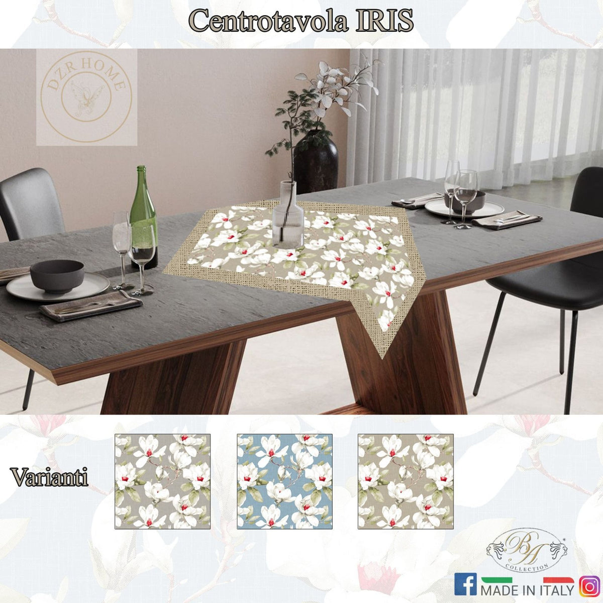CENTROTAVOLO BA.IRIS 90X90CM