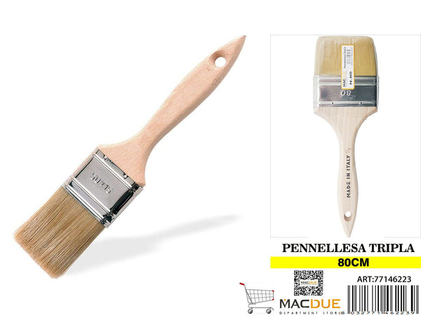 Pennellessa con manico in legno, N. 80