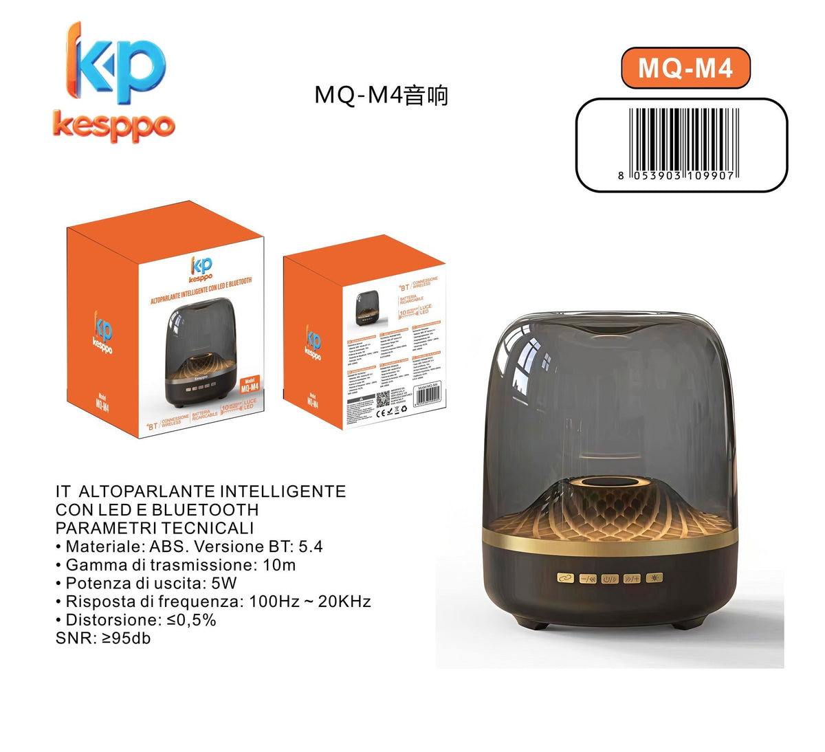 Altoparlante Bluetooth portatile MQ-M4