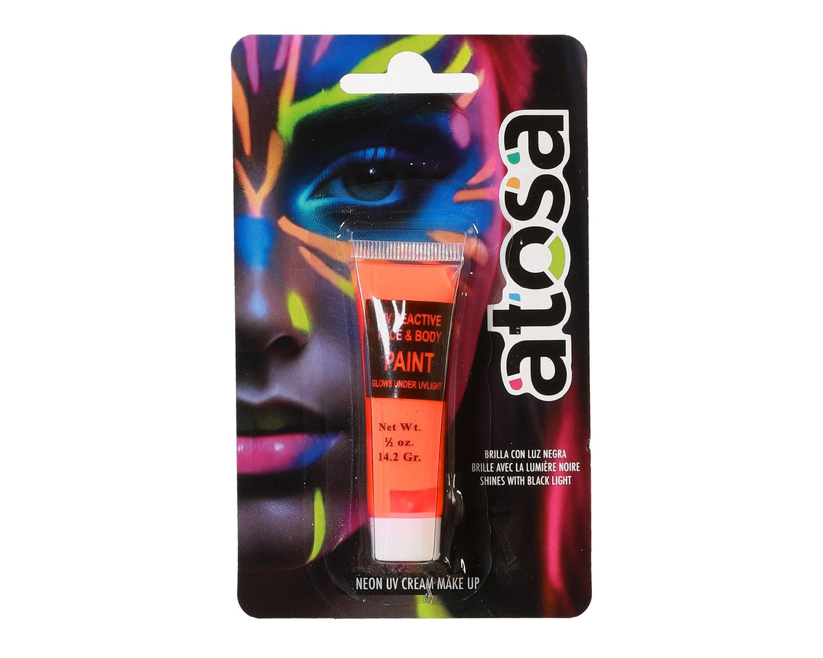 Trucco arancione reattivo UV per viso e corpo, 14,2 g