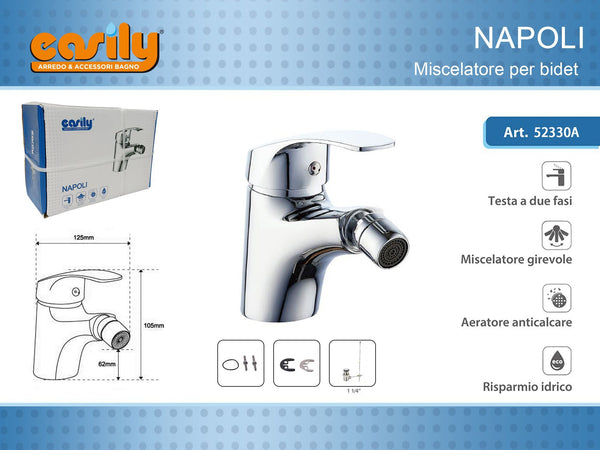 Miscelatore monocomando per bidet NAPOLI