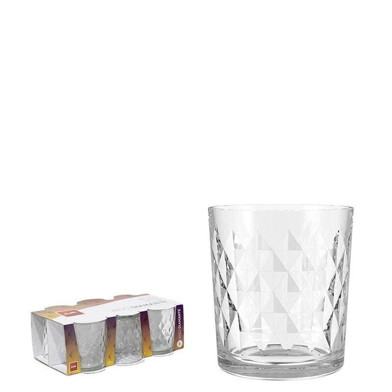 COK 6 BICCHIERI DIAMANTE VETRO 36CL