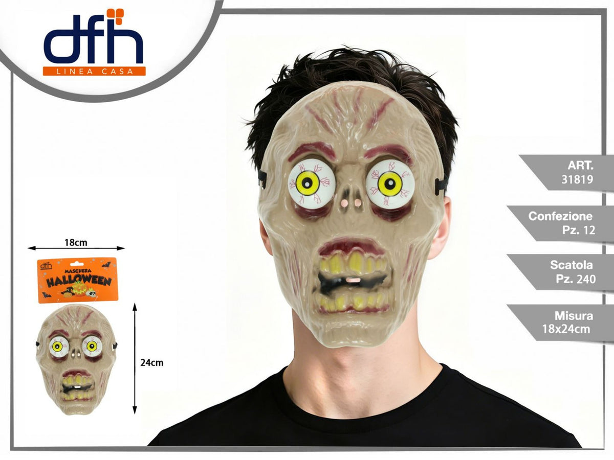 Maschera Halloween con occhi sporgenti, 18 × 24 cm