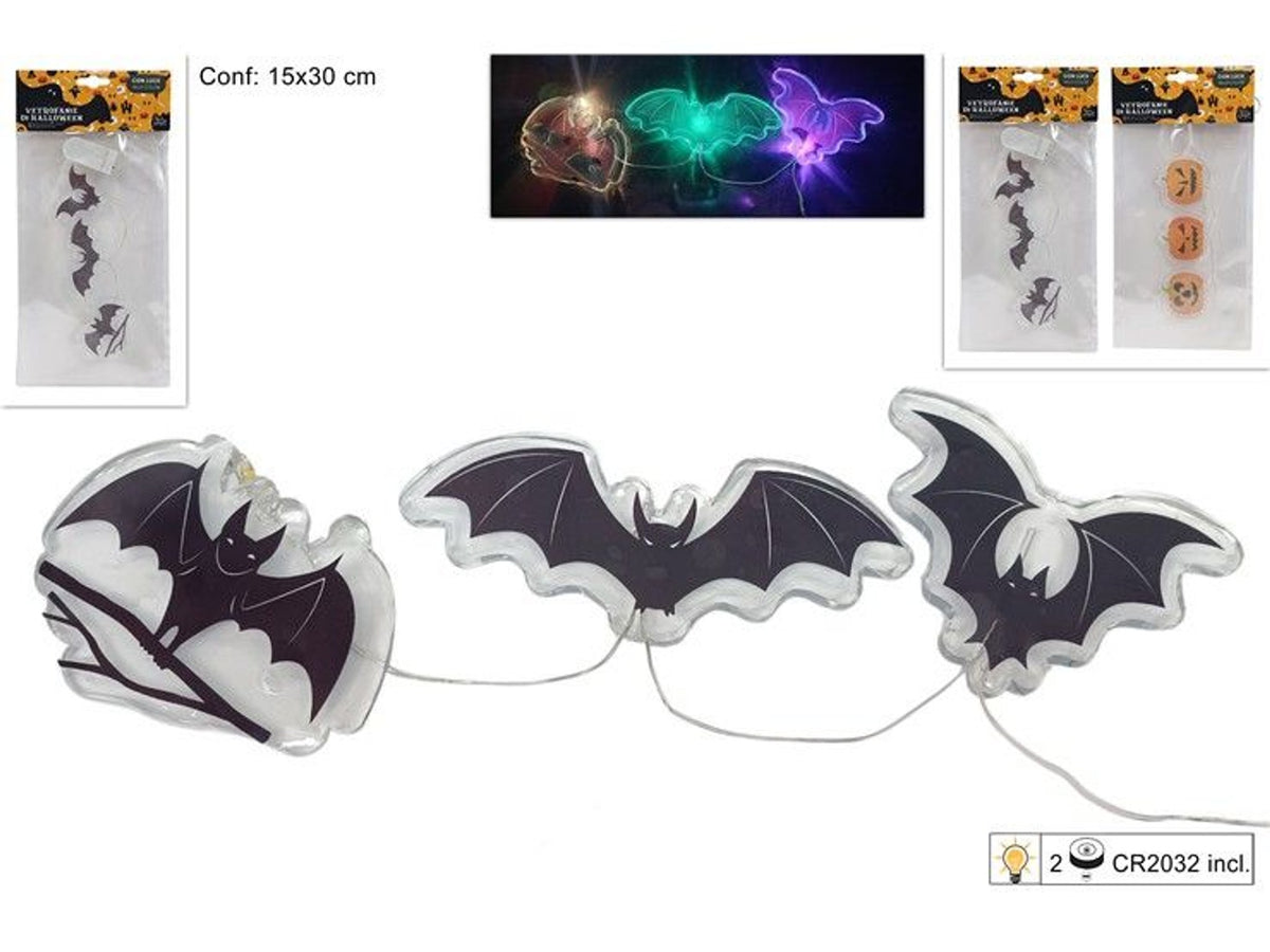 Decorazioni luminose da vetro per Halloween, assortite