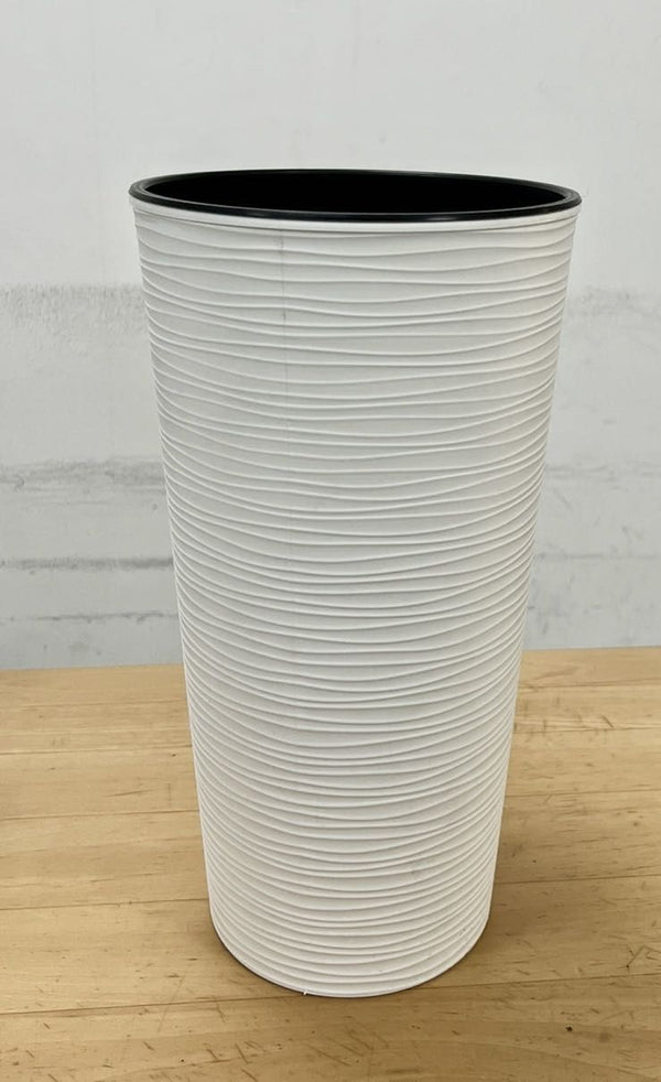 PLANA VASO BORA ALTO ROTONDO PLASTICA 30xh57cm BIANCO