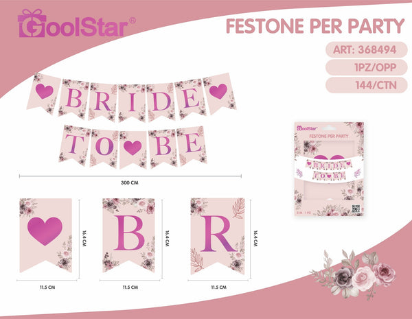 Festone bride to be