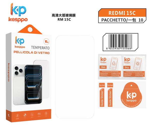 Pellicola protettiva per Redmi 15C – in vetro temperato