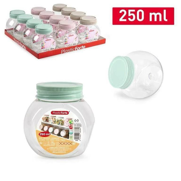 BARATTOLO CANDY 250ML SURT VRM PLASTICA 6X8.5XH8.5CM