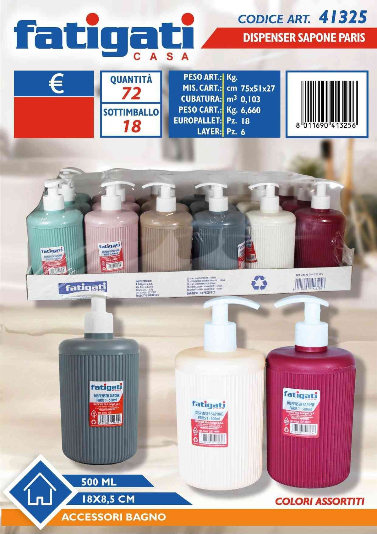 PORTASAPONE 500ML