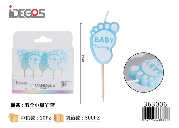 Candeline rosa baby boy