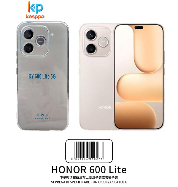Custodia per Honor 600 Lite – trasparente, in silicone
