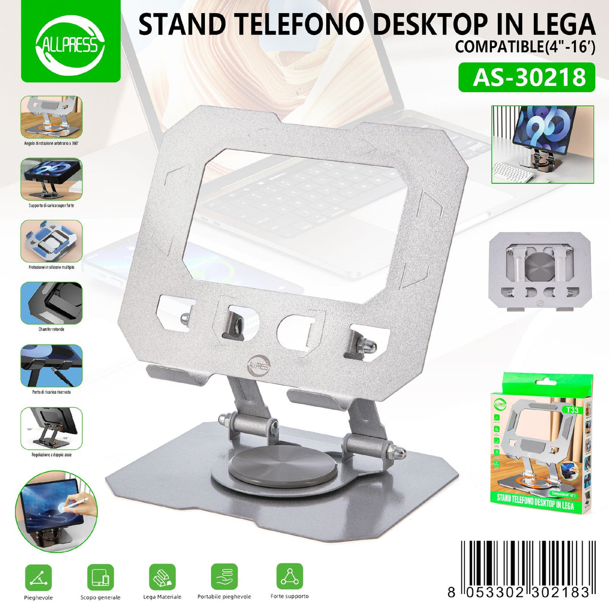 Supporto per computer