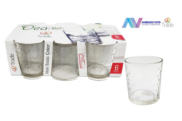 TRADE 6PZ BICCHIERI VETRO 260ML BUBBLES