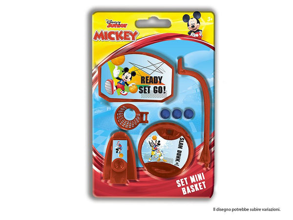 Set mini basket da tavolo Mickey con tre palline