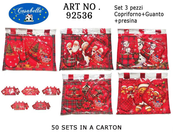 Copriforno/guanto/presina 3PZ