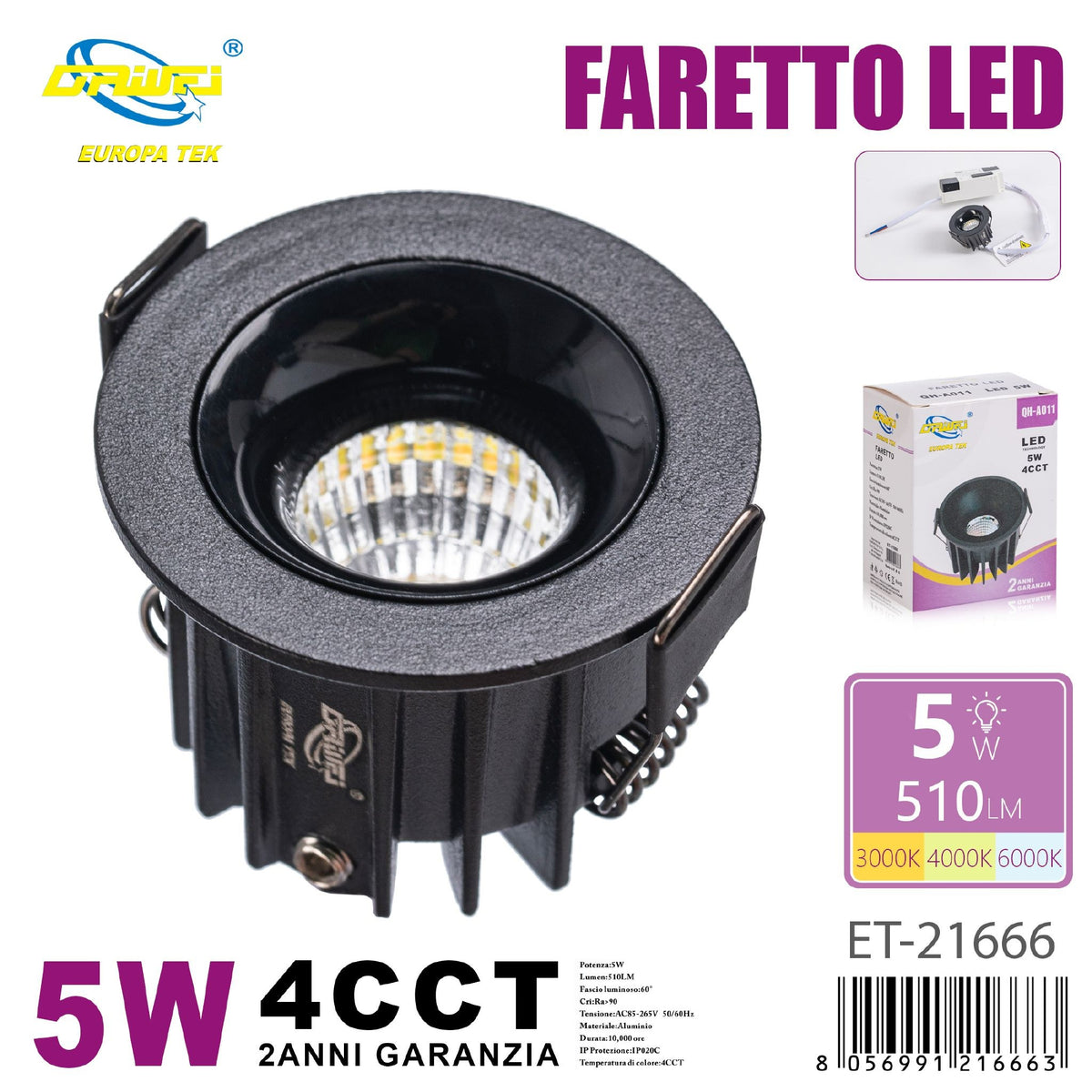 Faretto da soffitto