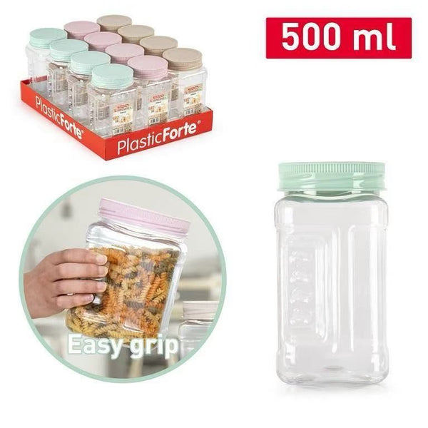 BARATTOLO MILAN 550ML PLASTICA 7.5X7.5X14CM