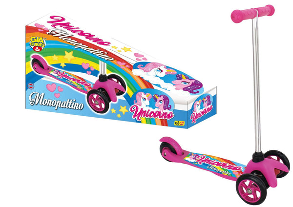 Gioco di movimento per bambini – MONOPATTINO 3 RUOTE UNICORNO GV9568