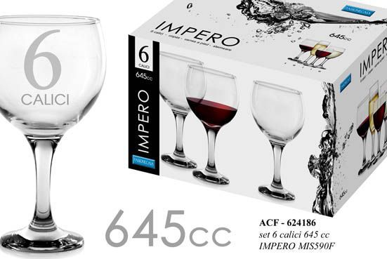 Calice MIS590F, 645 cc, confezione da 6 pezzi