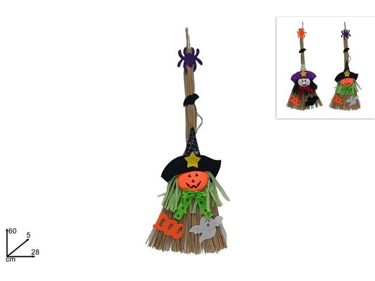 Scopetta decorativa da appendere Halloween 60 cm
