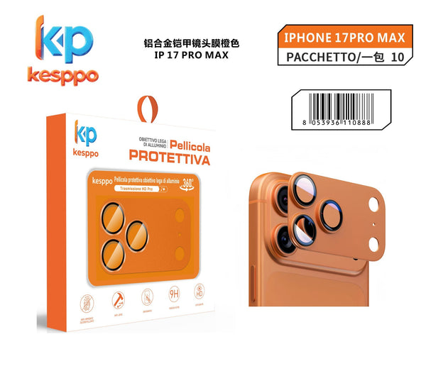 Protezione fotocamera per iPhone 17 PRO MAX – arancione