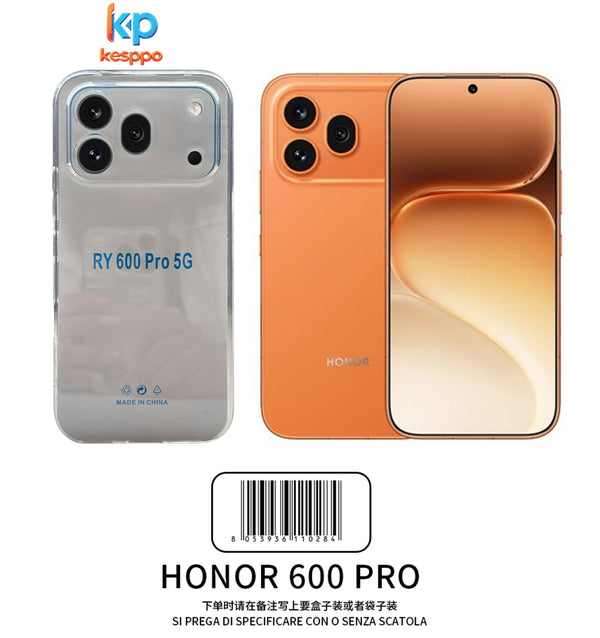Custodia per Honor 600 Pro – trasparente, in silicone