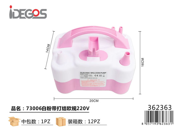Gonfiatore per palloncini 73006, 220 V, spina europea