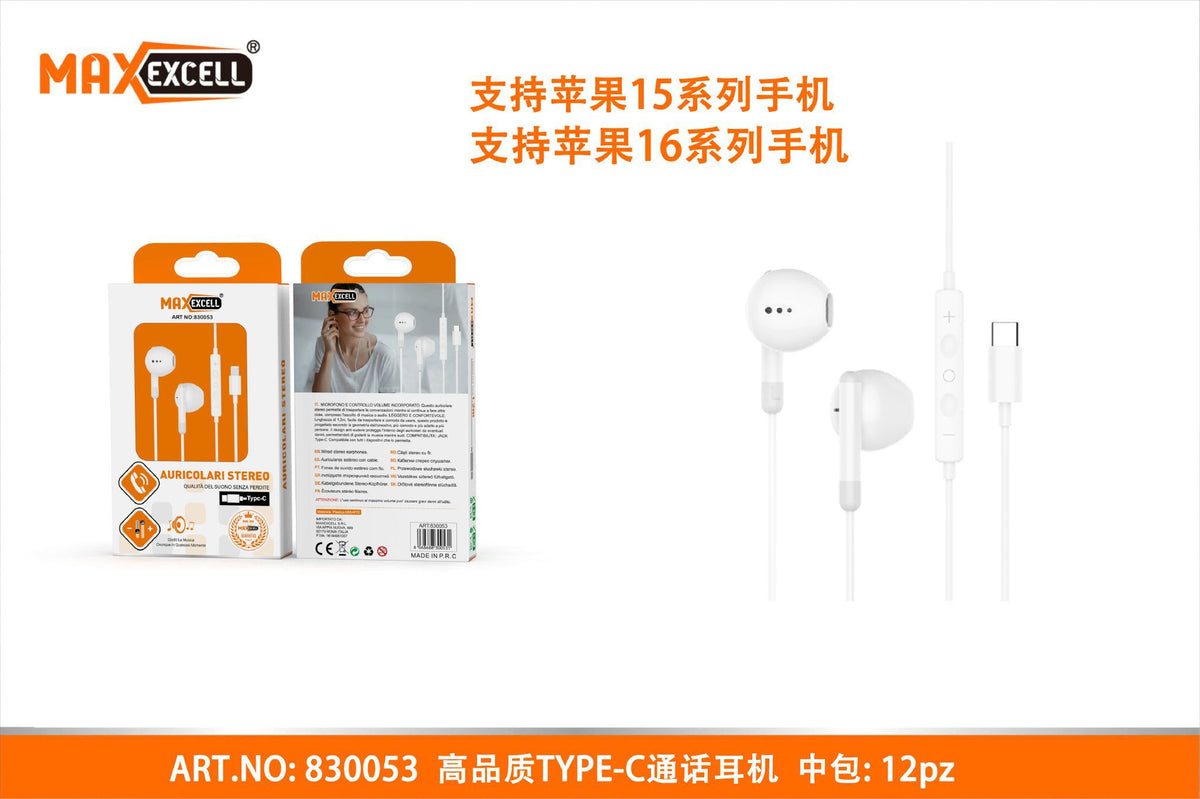 Auricolare Stereo TYPE-C