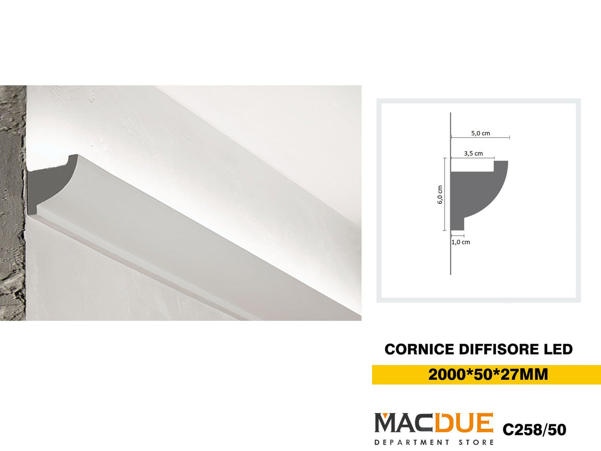 CORNICE DIFFISORE LED C258-50